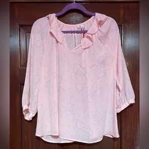 Elle Ruffled‎ Peasant Top